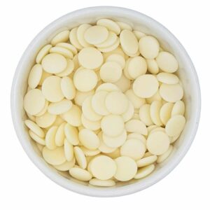 Discos de chocolate blanco